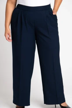 Roz & Ali™ Pleated Wide Leg Trouser Pants - Plus