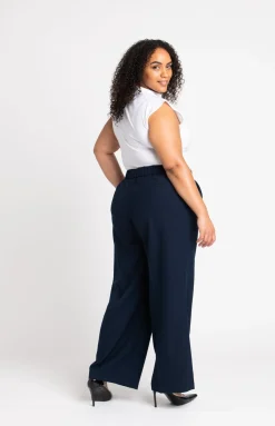 Roz & Ali™ Pleated Wide Leg Trouser Pants - Plus