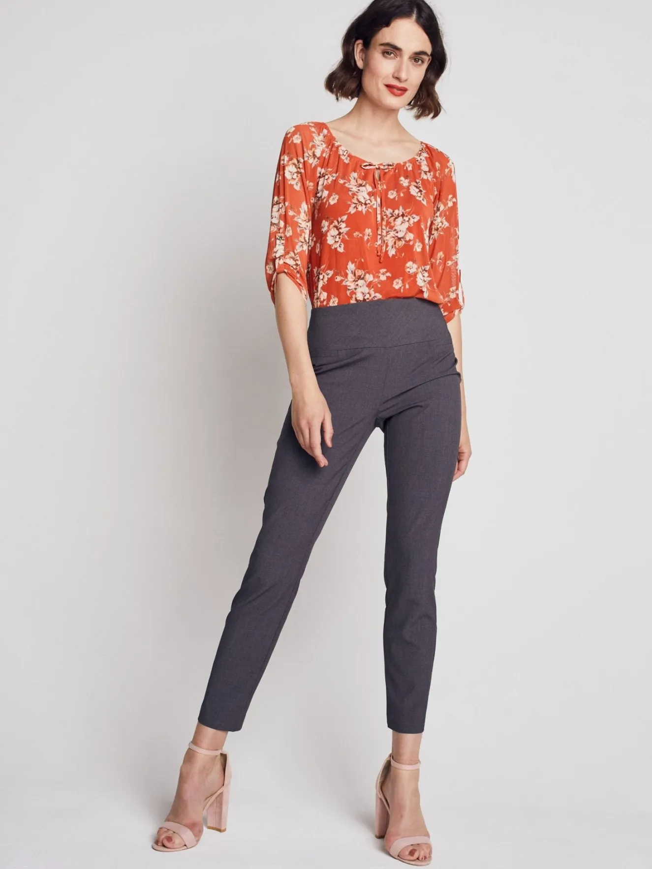 Roz & Ali™ Secret Agent Pants Tummy ControlSlim Leg Pants