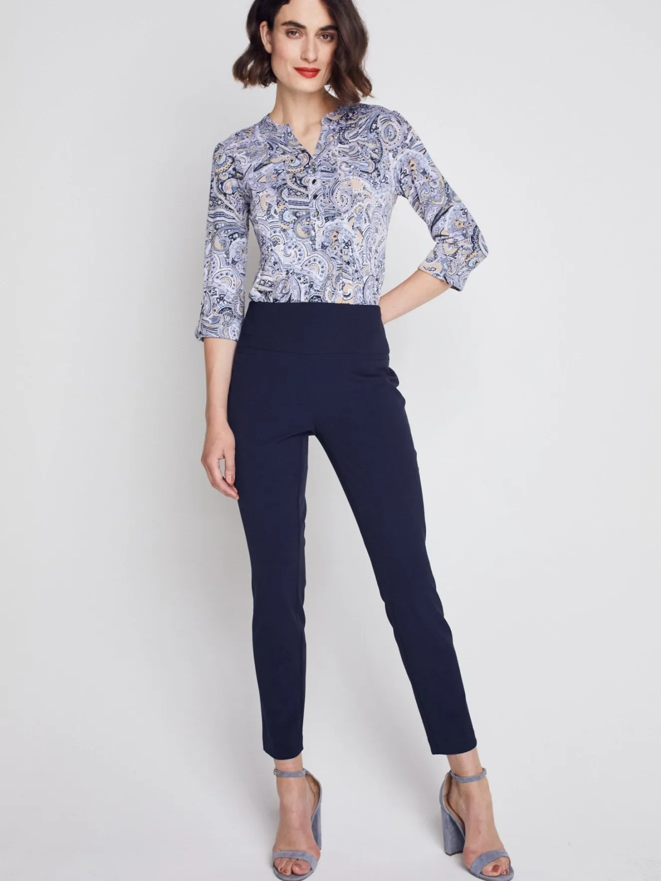 Roz & Ali™ Secret Agent Pants Tummy ControlSlim Leg Pants