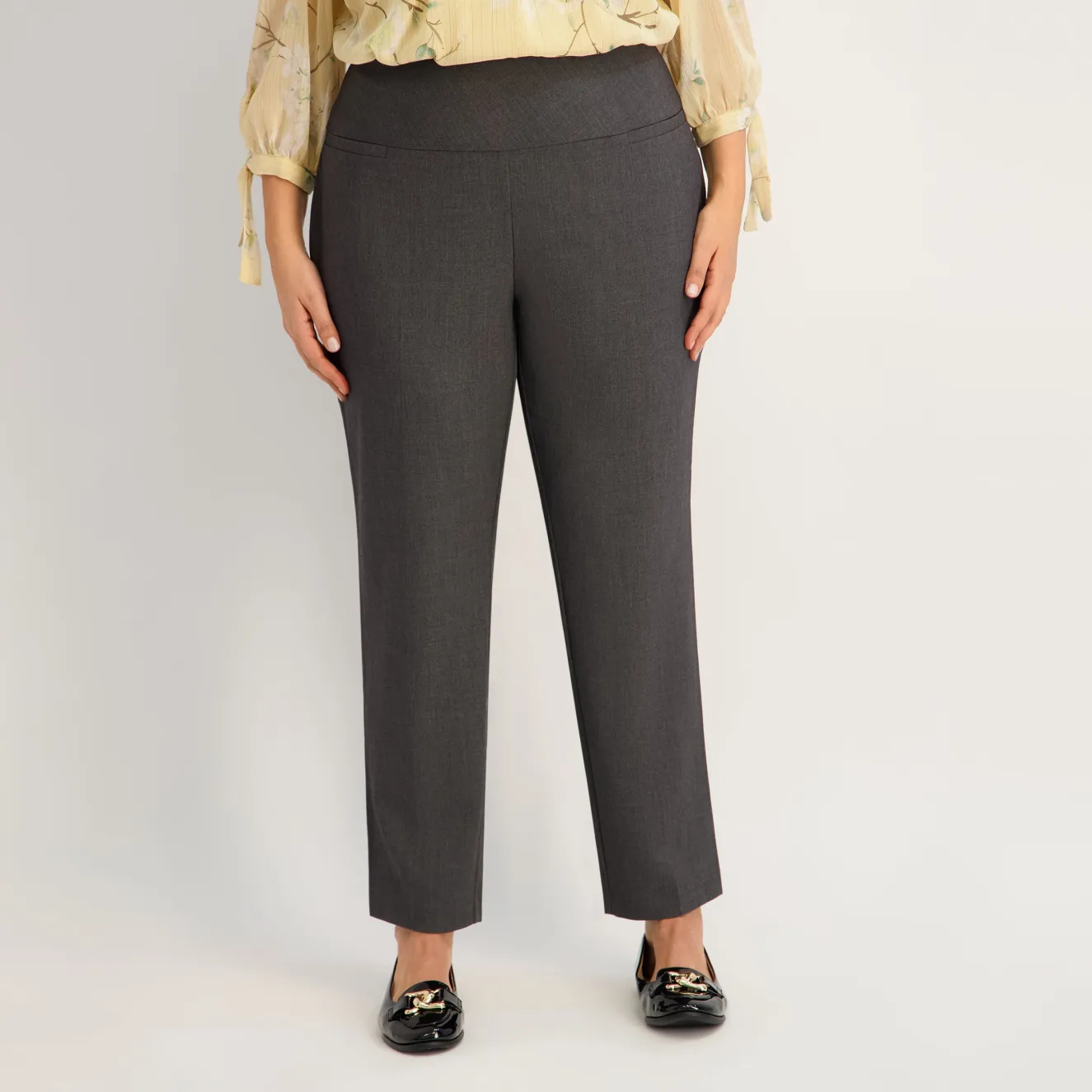 Roz & Ali™ Secret Agent Pants Tummy ControlSlim Leg Pants - Plus