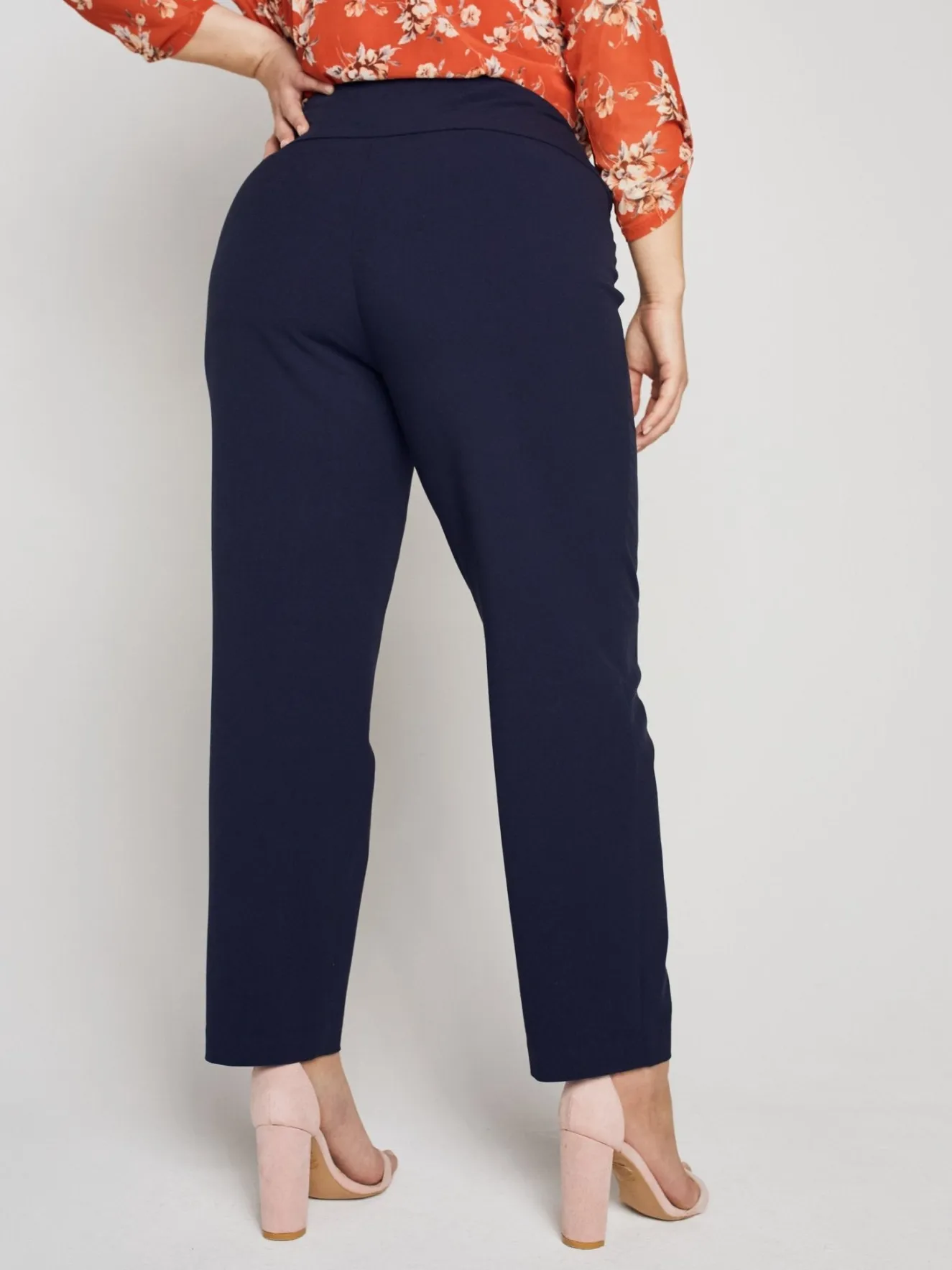 Roz & Ali™ Secret Agent Pants Tummy ControlSlim Leg Pants - Plus