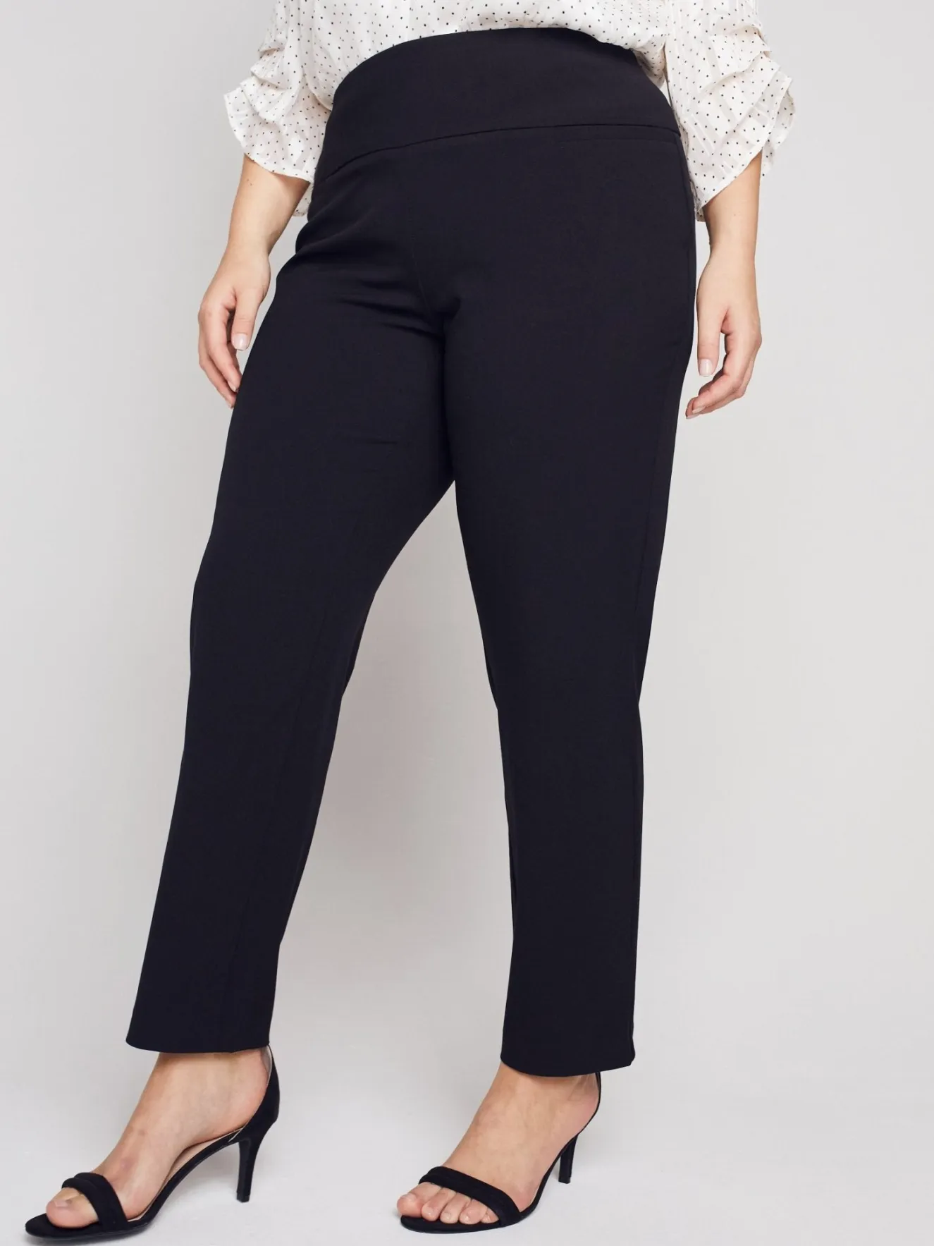 Roz & Ali™ Secret Agent Pants Tummy ControlSlim Leg Pants - Plus