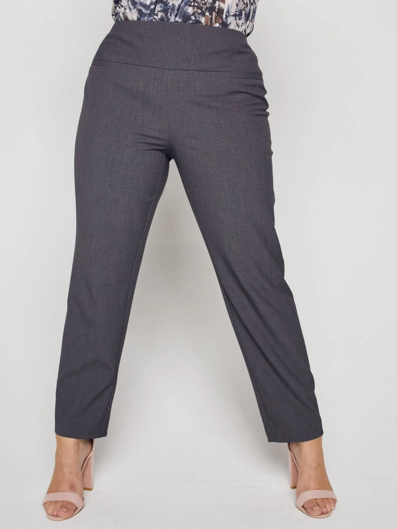 Roz & Ali™ Secret Agent Pants Tummy ControlSlim Leg Pants - Plus