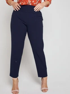 Roz & Ali™ Secret Agent Pants Tummy ControlSlim Leg Pants - Plus