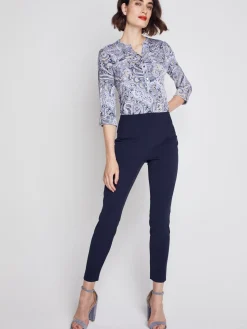 Roz & Ali™ Secret Agent Pants Tummy ControlSlim Leg Pants - Petite