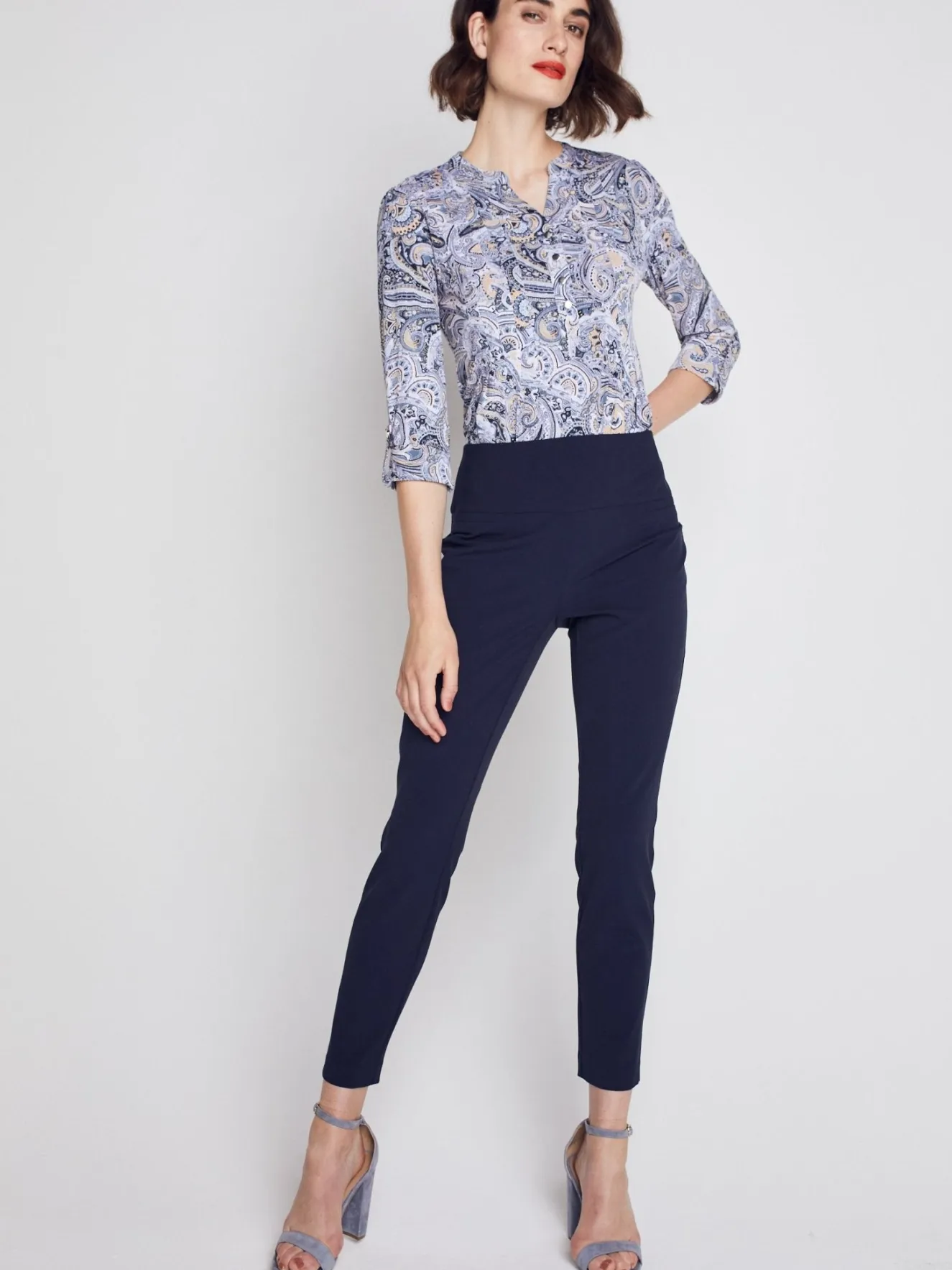 Roz & Ali™ Secret Agent Pants Tummy ControlSlim Leg Pants - Petite