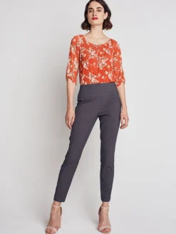 Roz & Ali™ Secret Agent Pants Tummy ControlSlim Leg Pants - Petite