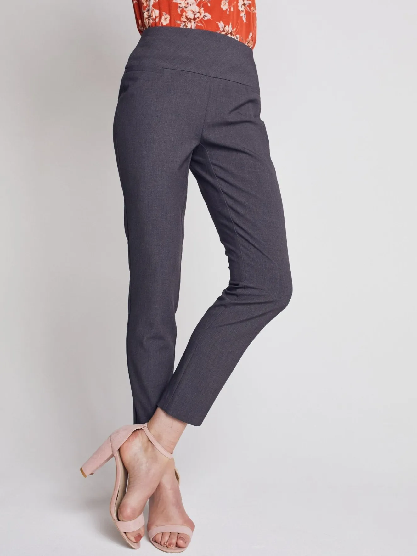 Roz & Ali™ Secret Agent Pants Tummy ControlSlim Leg Pants - Petite