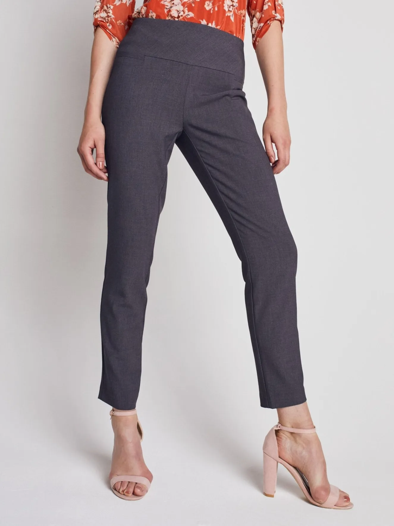 Roz & Ali™ Secret Agent Pants Tummy ControlSlim Leg Pants - Petite