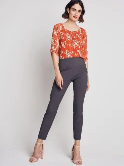 Roz & Ali™ Secret Agent Pants Tummy ControlSlim Leg Pants - Petite