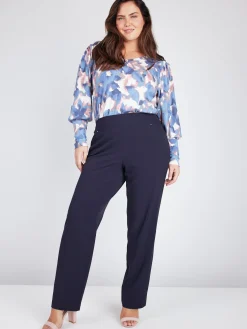 Roz & Ali™ Secret Agent Pull On Tummy Control Pants Straight Leg - Plus