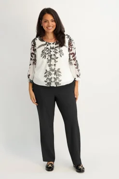 Roz & Ali™ Secret Agent Pull On Tummy Control Pants Straight Leg - Plus