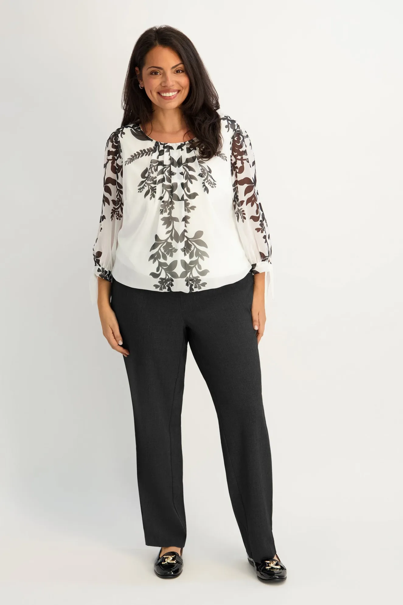 Roz & Ali™ Secret Agent Pull On Tummy Control Pants Straight Leg - Plus