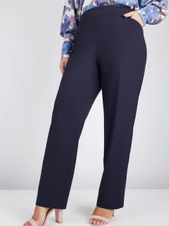Roz & Ali™ Secret Agent Pull On Tummy Control Pants Straight Leg - Plus