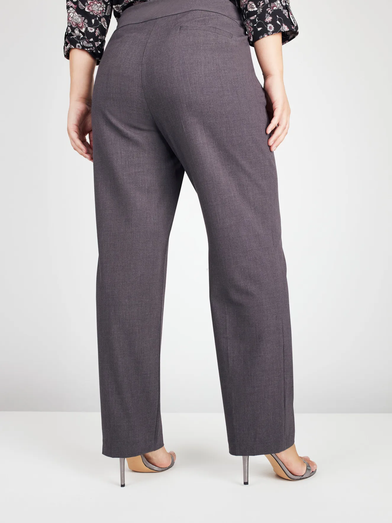 Roz & Ali™ Secret Agent Pull On Tummy Control Pants Straight Leg - Plus