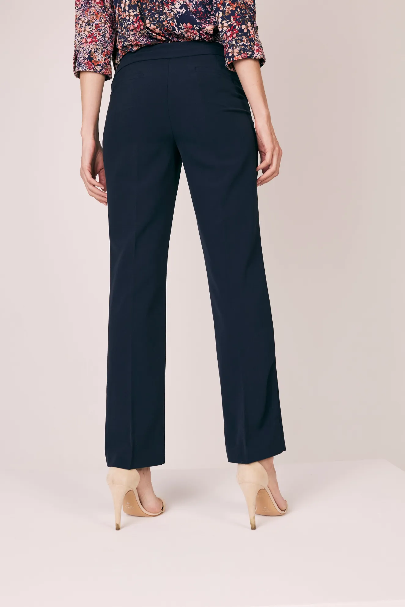 Roz & Ali™ Secret Agent Pull On Tummy Control Pants Straight Leg - Plus - Short Length