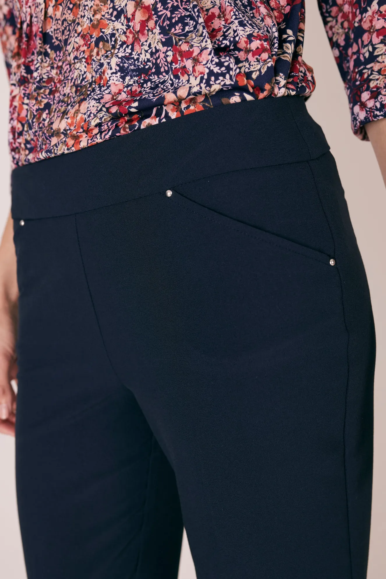 Roz & Ali™ Secret Agent Pull On Tummy Control Pants Straight Leg - Plus - Short Length
