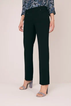 Roz & Ali™ Secret Agent Pull On Tummy Control Pants Straight Leg - Plus - Short Length