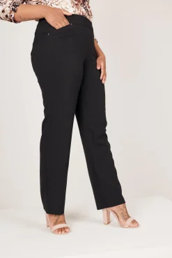 Roz & Ali™ Secret Agent Pull On Tummy Control Pants Straight Leg - Tall Length