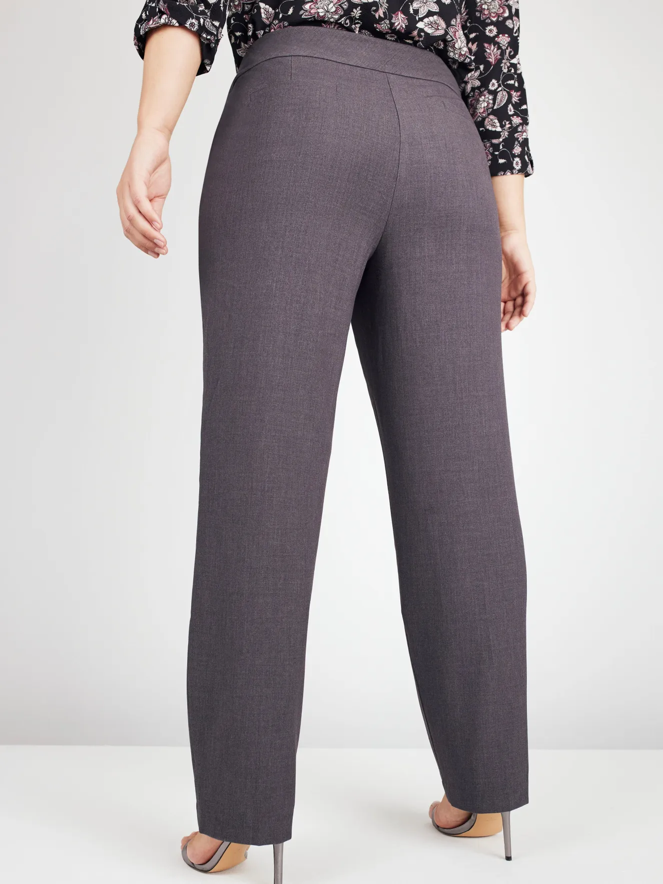 Roz & Ali™ Secret Agent Pull On Tummy Control Pants Straight Leg - Short Length