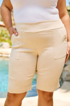 Roz & Ali™ Secret Agent Pull On Tummy Control Shorts With Pockets Plus