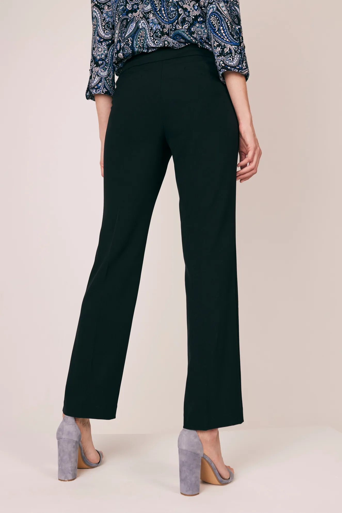 Roz & Ali™ Secret Agent Pull On Tummy Control Pants Straight Leg - Plus - Tall Length