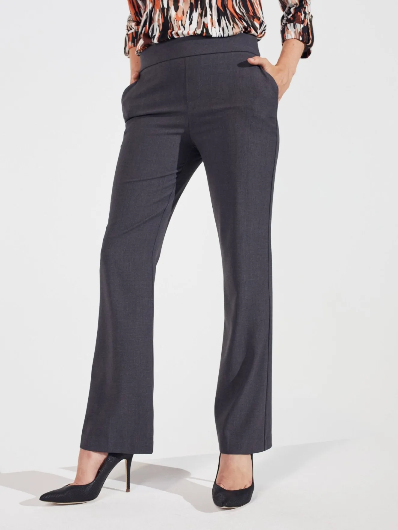 Roz & Ali™ Secret Agent Slight Bootcut Pants - Petite