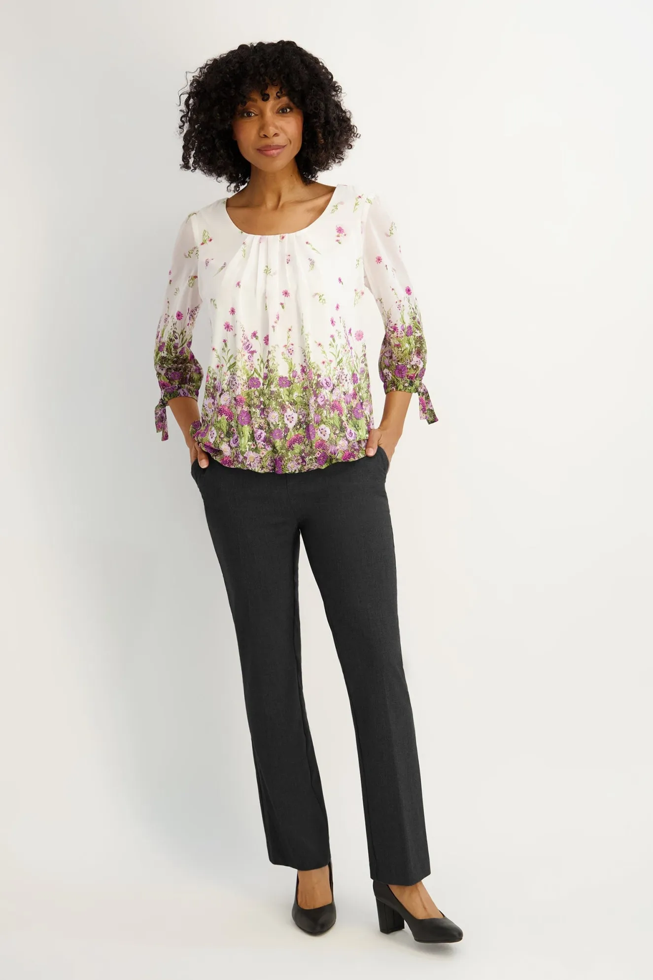 Roz & Ali™ Secret Agent Slight Tummy Control Bootcut Pants