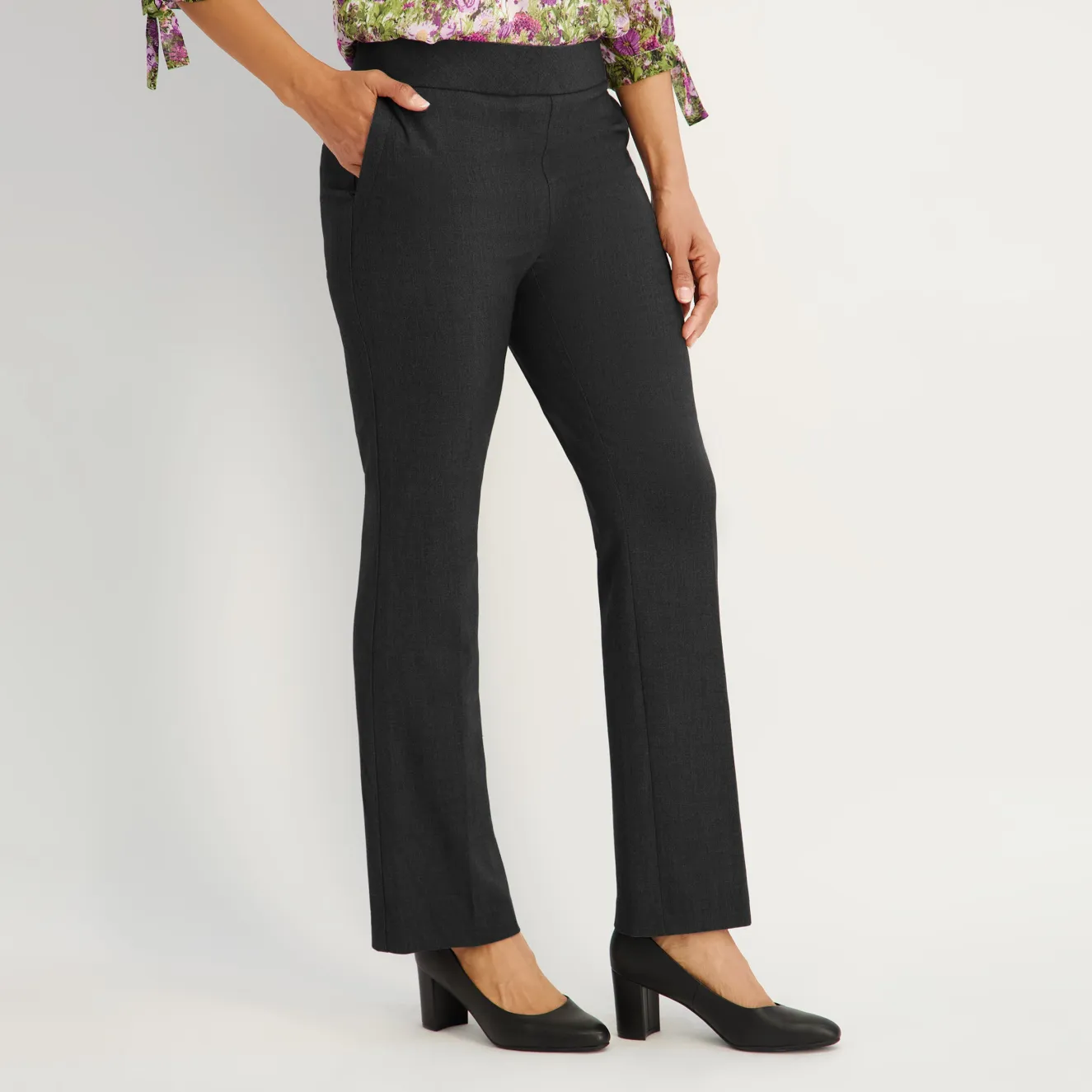 Roz & Ali™ Secret Agent Slight Tummy Control Bootcut Pants