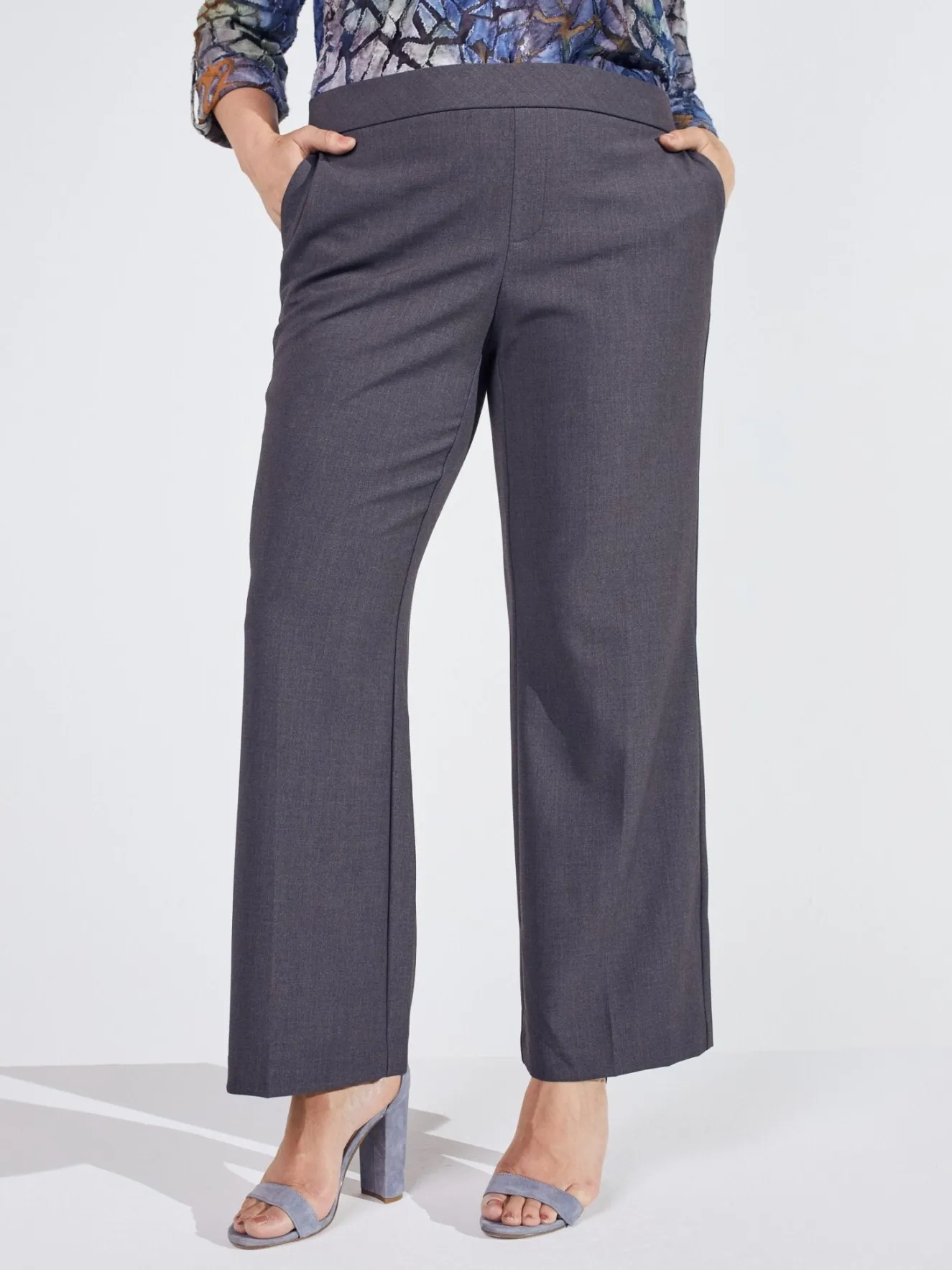 Roz & Ali™ Secret Agent Slight Tummy Control Bootcut Pants - Plus