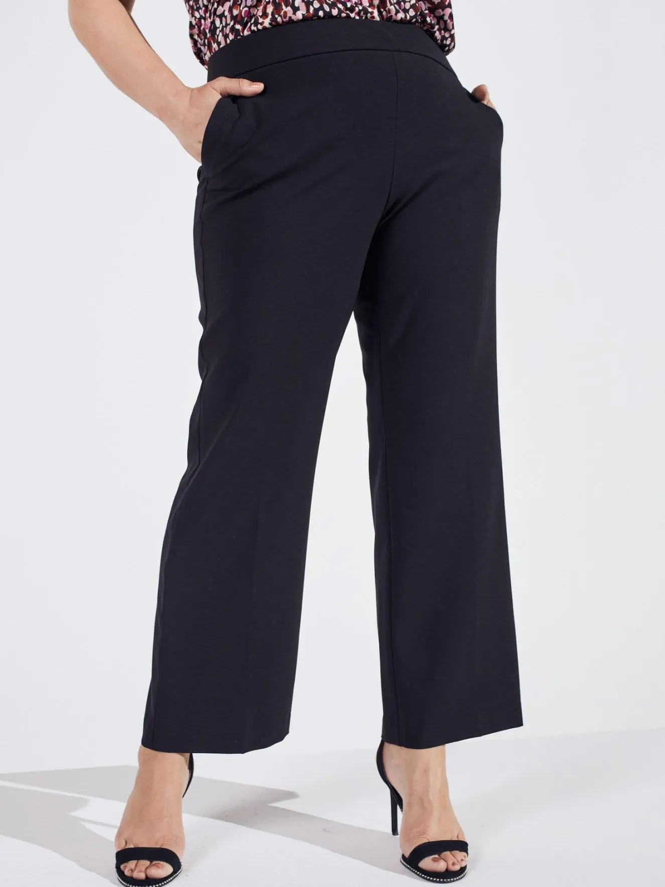 Roz & Ali™ Secret Agent Slight Tummy Control Bootcut Pants - Plus