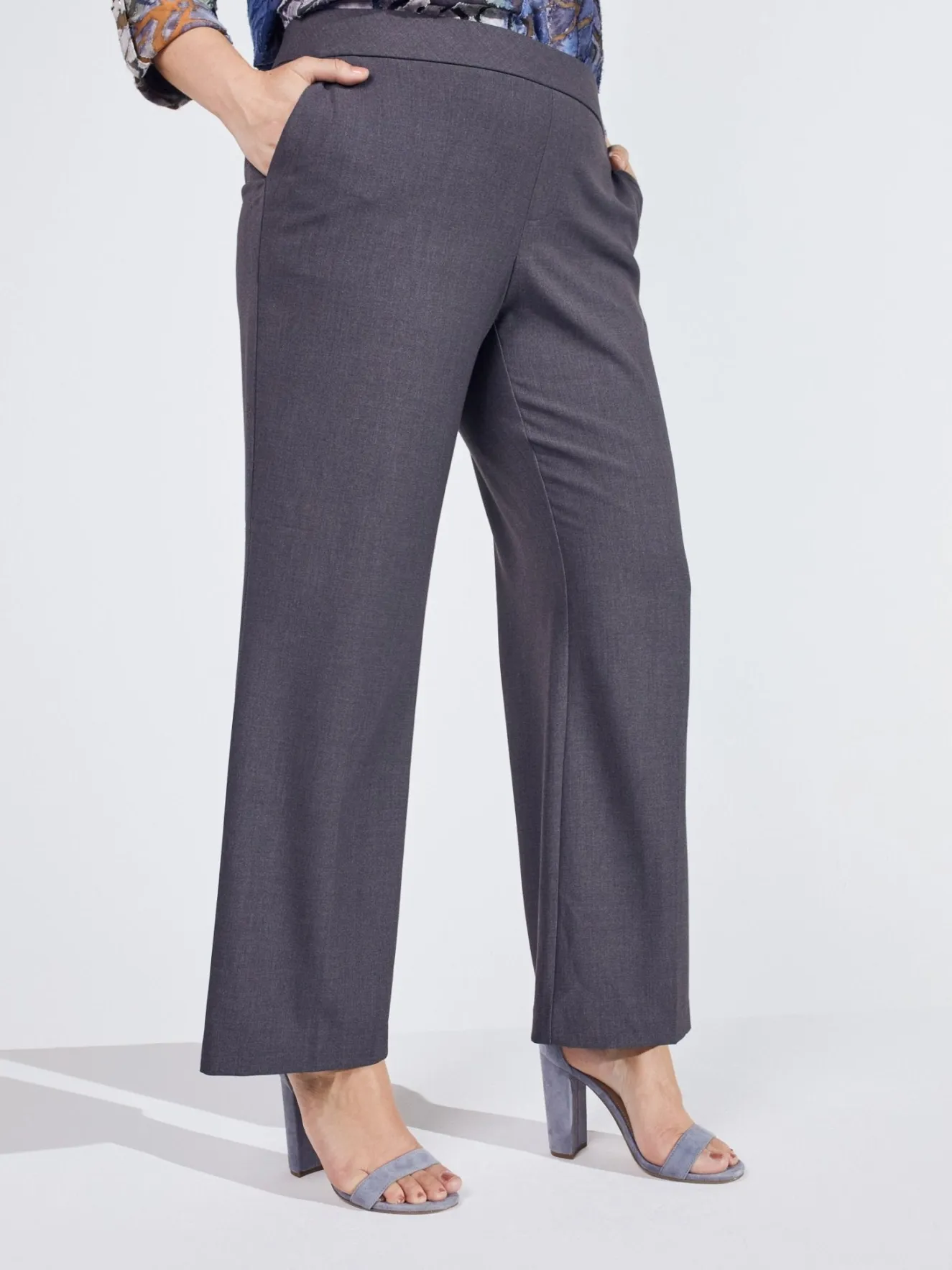 Roz & Ali™ Secret Agent Slight Tummy Control Bootcut Pants - Plus