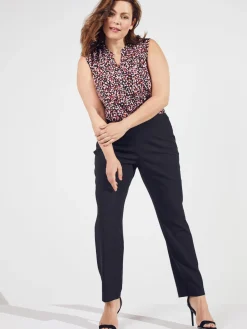 Roz & Ali™ Secret Agent Tummy Control Taper Pants - Plus
