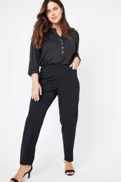 Roz & Ali™ Secret Agent Tummy Control Taper Pants - Plus - Short Length