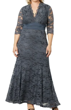 Screen Siren Lace Evening Gown - Plus