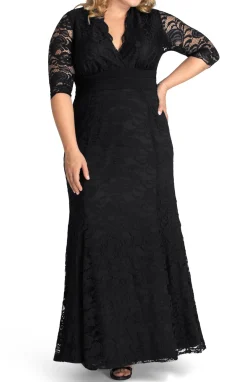 Screen Siren Lace Evening Gown - Plus