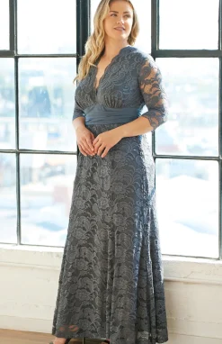 Screen Siren Lace Evening Gown - Plus