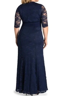 Screen Siren Lace Evening Gown - Plus