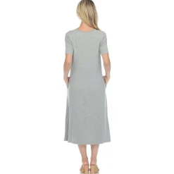 Short Sleeve Midi Dress