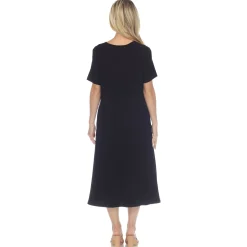Short Sleeve Midi Dress
