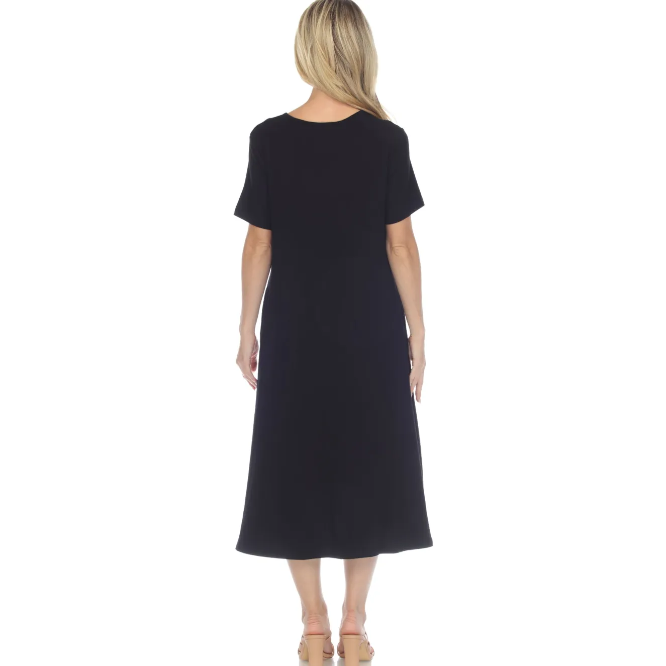 Short Sleeve Midi Dress