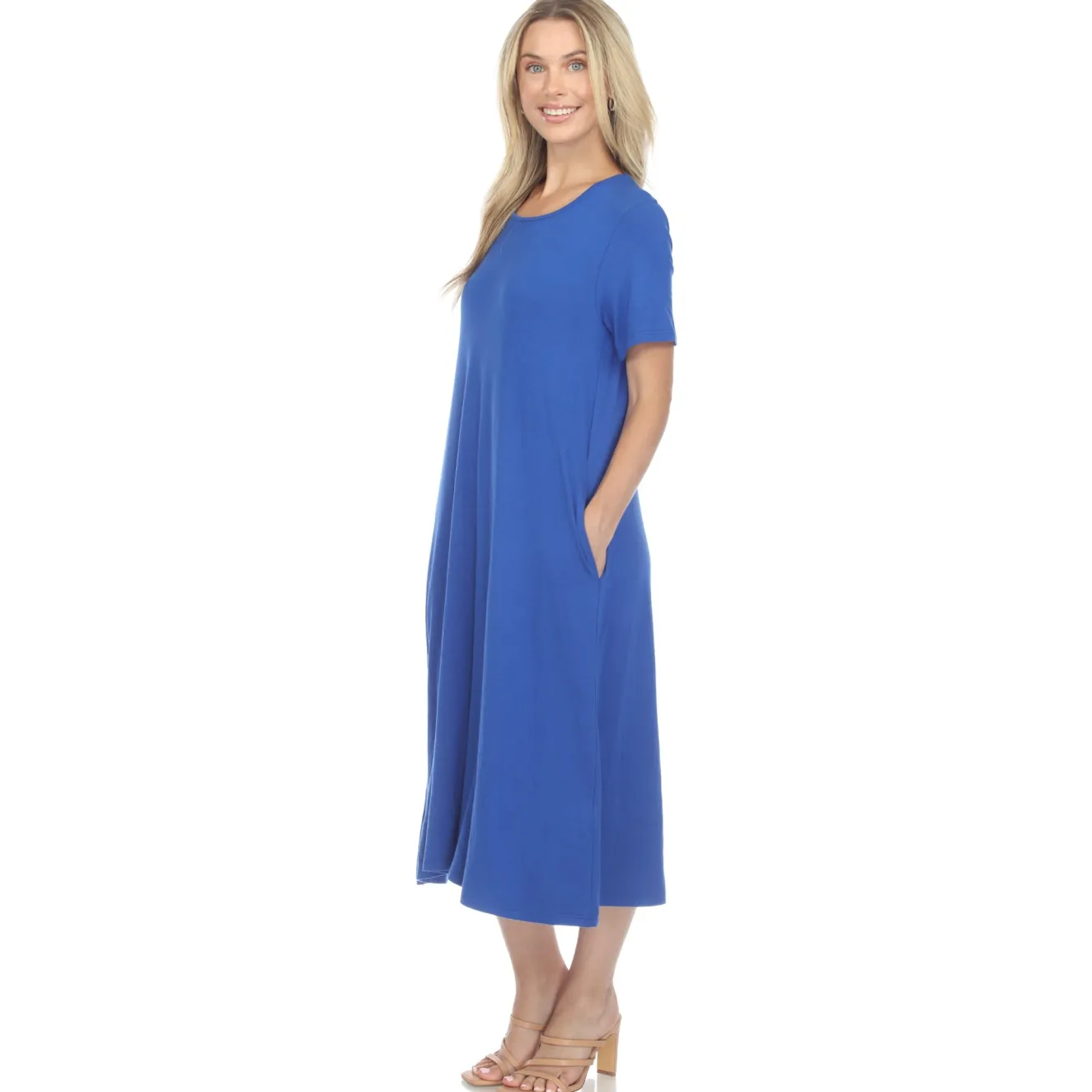 Short Sleeve Midi Dress