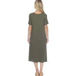 Short Sleeve Midi Dress