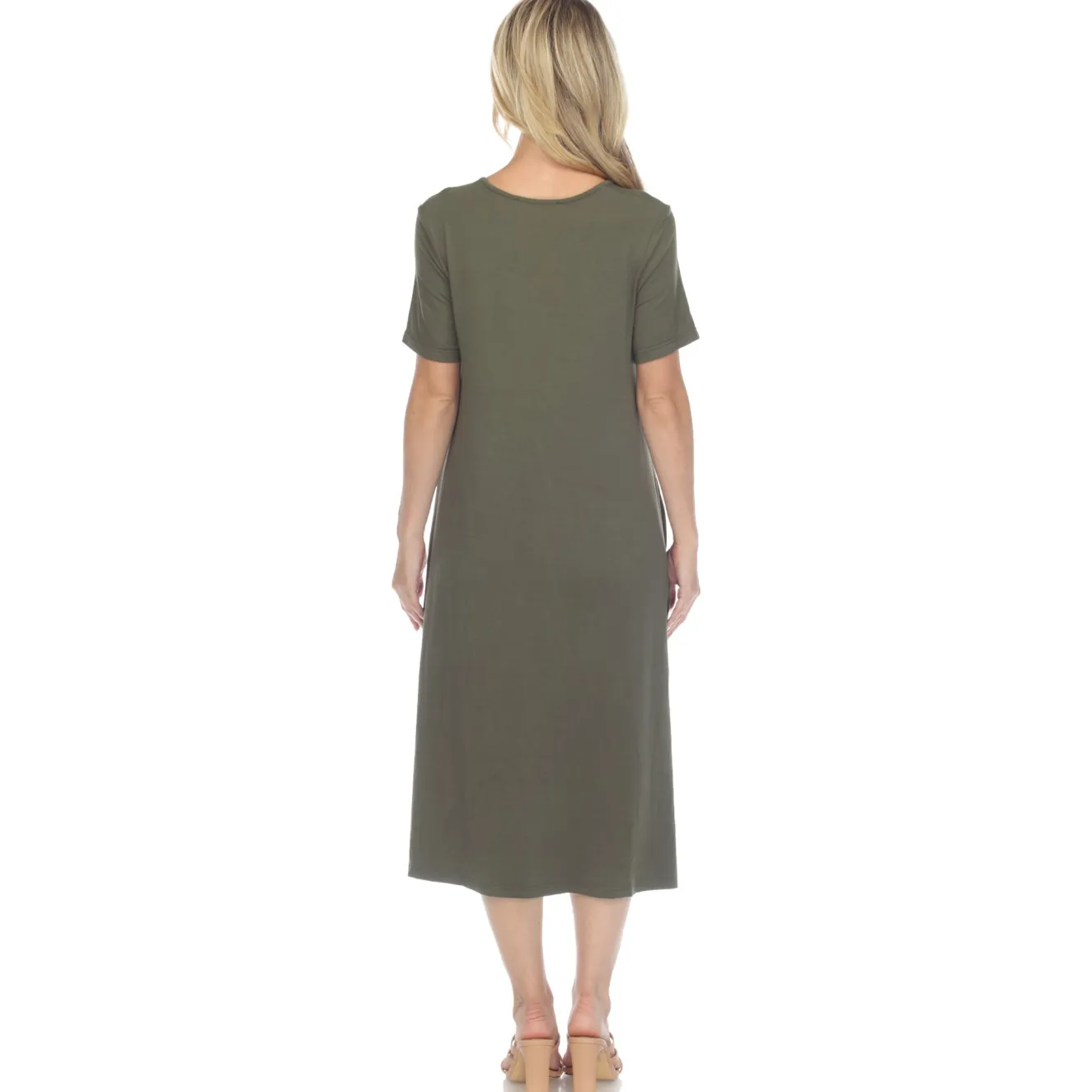 Short Sleeve Midi Dress