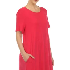 Short Sleeve Midi Dress