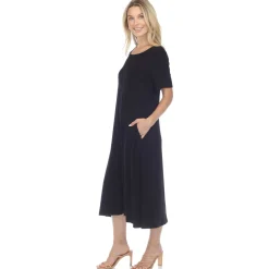 Short Sleeve Midi Dress
