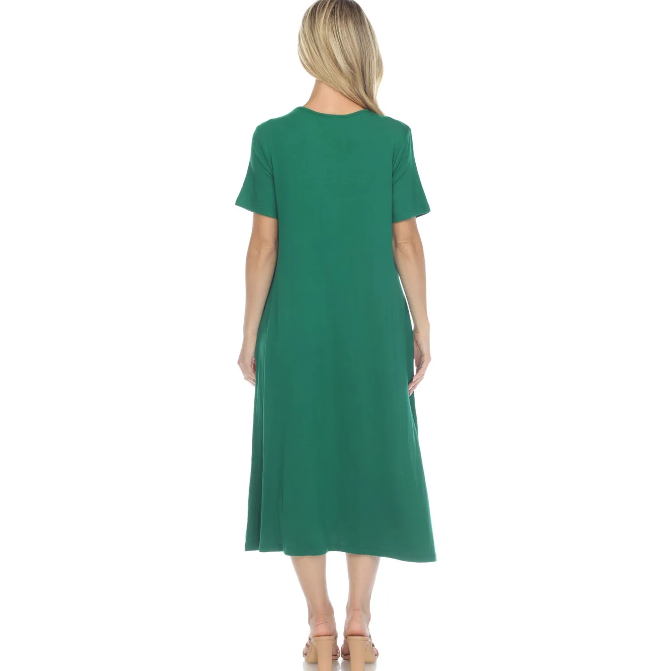 Short Sleeve Midi Dress