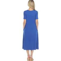 Short Sleeve Midi Dress
