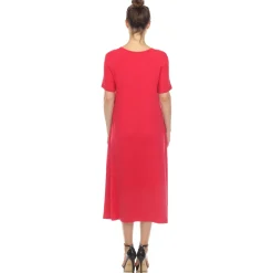 Short Sleeve Midi Dress